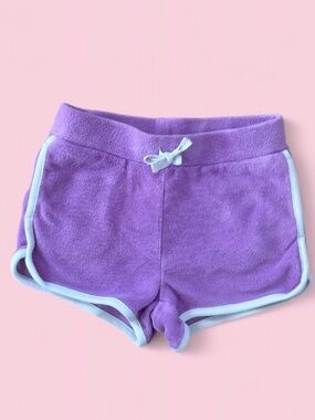 Janie and Jack Purple Terry Cloth Shorts Size 3T
